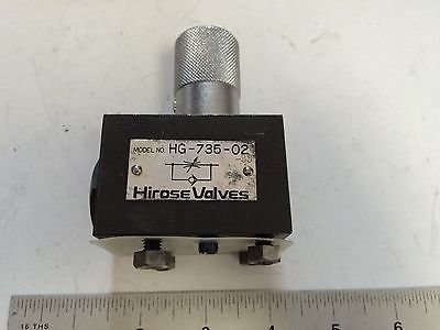 NEW OLD HIROSE HG-735-02 HYDRAULIC THROTTLE VALVE, 25 TON DUET GG