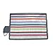 JJ Cole Outdoor Blanket, Gray/Red, 7' x 5'