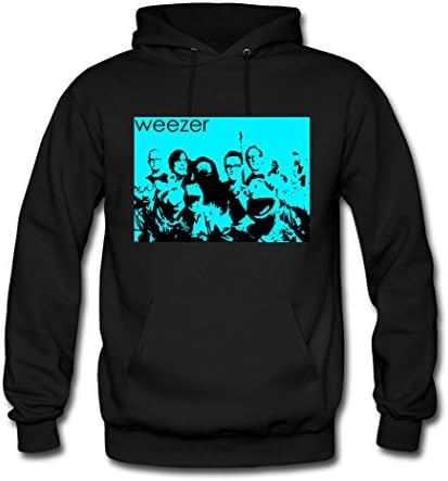 QIEGAO fashion 2016 Weezer poster Men's Hoodie Sweatshirt designcolor XX-Large