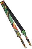 DiMarzio Steve Vai Cliplock Guitar Strap Green Universe