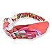 Women's Headbands Headwraps Hair Bands Bows Accessories (Style H), Criss Cross Silk Style E, 8 Pack, One Size