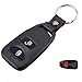 KEMANI Brand New 2 Buttons + Panic Remote Keyless Entry Remote Key Case Fob Shell For Hyundai Santa Fe Elantra Accent Tucson(No Battery Holder)