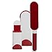 Pet Hair Remover, Fur and Lint Remover with Reusable Self-Cleaning Double Sided Brush Excellent For Dog Hair Remover , Efficient Pet Hair Remover For Furniture, Home, Red