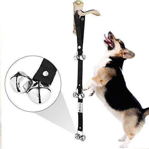 isYoung 2-Pack Loud Dog Doorbell for Housebreaking and Housetraining - Adjustable Door Bell Length for Small, Medium and Large Dogs