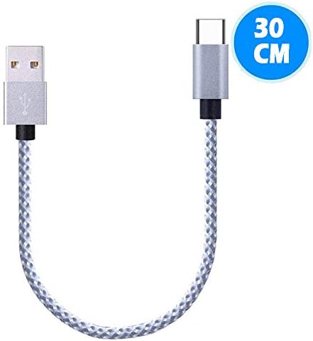BLUELEC[2-Pack, 3.3ft] USB C Cable Fast Charge USB A to Type C Charger Cord Braided for Samsung Galaxy A13 A03s A32 A52 A53, S22 S9 S10E, Note 20 9, Moto G7 G8 (Pink &Gray)