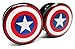 Captain America Classic Shield Ear Plugs - Acrylic Screw-On - New - 8 Sizes - The Avengers - Pair