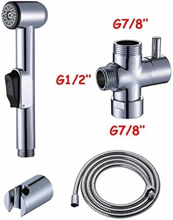 Bathroom Hand Held Cloth Diaper ABS Bidet Sprayer Toilet Hose Pack Set