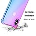 BOFTALE Clear iPhone Xs Max Case, Gradient Slim Soft TPU Shockproof Protective Phone Case for Girls Women Compatible with iPhone Xs Max (Purple Blue)