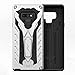 Zizo Static Series Compatible with Samsung Galaxy Note 9 Case Military Grade Drop Tested with Built in Kickstand Silver Black