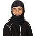 Turtle Fur Original Fleece Kids Shellaclava Balaclava with Attached Neck Warmer, Black - Small