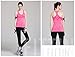 Women's Sports Yoga Fitness Racerback Sleeveless Tank Top Running Shirt Vest 2-Pack Black&Rose Medium