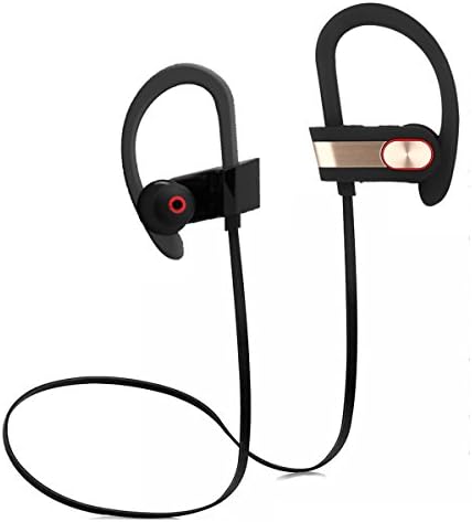 Bluetooth Headphones Best Wireless Sports Earphones with Mic IPX4 Waterproof HD Stereo Sweatproof Earbuds for Gym Running Workout 8 Hour Battery Noise Cancelling Headsets