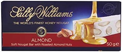 Sally Williams Roasted Almond Nougat Bar 50g (Pack of 24)