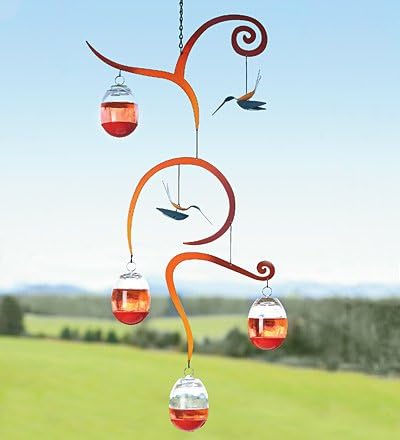 Tempred Glass Garden Ballet Hummingbird Feeder Mobile Amazon Ca