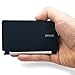 Alarm Clock, KRASR Travel Clock LCD Mini Digital Desk Folding Electronic Alarm with Blue Backlight (Black)