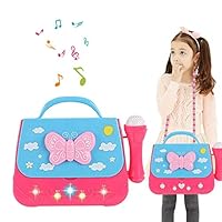 Chinahope-toy Battery Operated Portable Singing Machine with Adorable Sing-Along Boom Box Puzzle Game Toys for Kids Early Learning Educational Toys for Kids Gifts School Educational