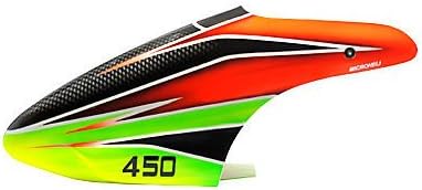 Flash Comet Canopy, Airbrushed Fiberglass: Blade 450 3D/X