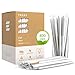 Eco-Friendly Paper Straws – Wrapped 400 pcs Biodegradable Drink Straws – Bulk Pack Dye Ink Free Kraft Drinking Straws