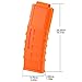 Worker Magazines, Worker F10555 15-Darts Banana Clip Injection Mold Magazine Clip for Nerf N-Strike Elite Blaster - (Orange)