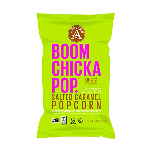 Angie's BOOMCHICKAPOP Salted Caramel Popcorn, 6 Ounce Bag (Pack of 12)