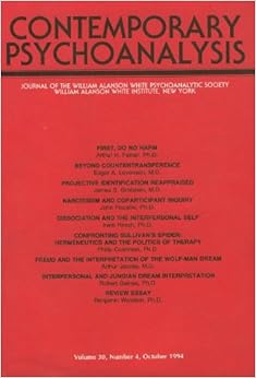 cover of journal Contemporary Psychoanalysis
