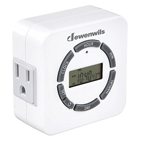 Dewenwils Digital Timer Outlet, Indoor Plugin Heavy Duty 7day