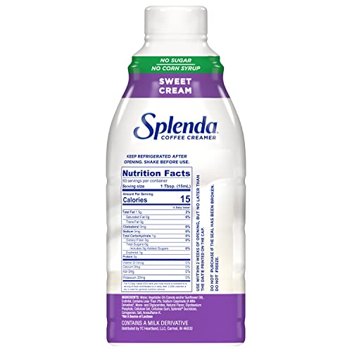 SPLENDA SUGAR FREE SWEET CREAM COFFEE CREAMER, 32 FL OZ
