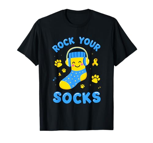 Rock Your Socks World Down Syndrome Awareness Kids Adults T-Shirt