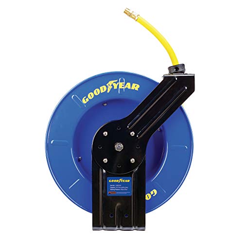 GOODYEAR AirHoseReel Retractable 3/8" Inch x 65' Feet Extra Long