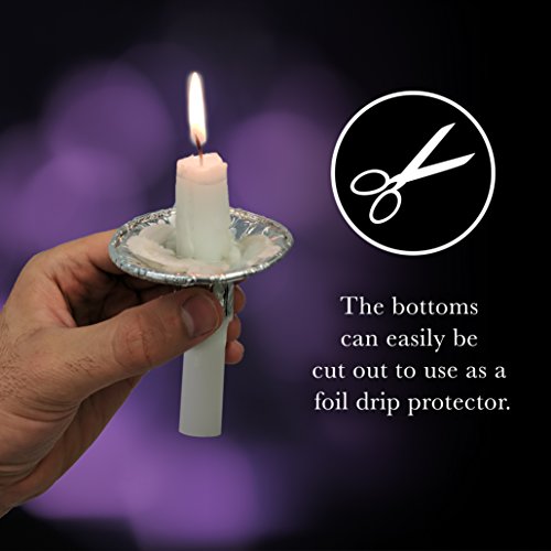 OHR Extra Heavy Disposable Aluminium Foil Candle Holder, Drip Cup