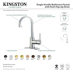 Kingston Brass LS8215CTL Continental Single-Handle