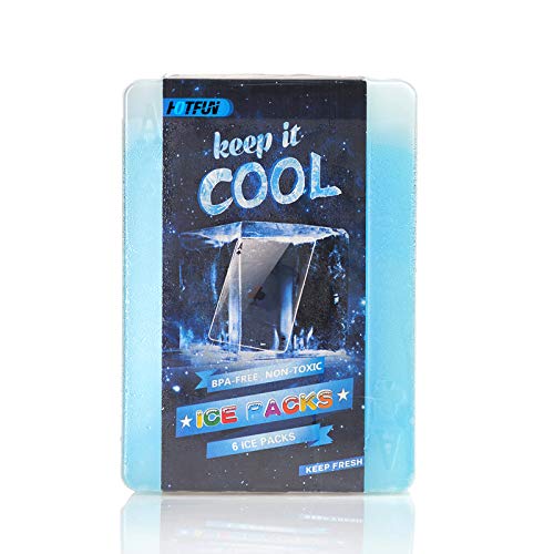 HOTFUN Ice Packs for Lunch Box Slim Reusable Freezer Dry Ice Pack for
