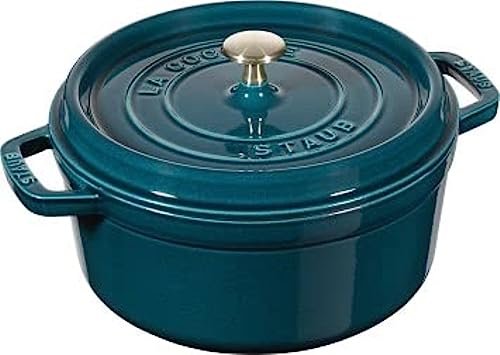 Staub Casseruola Rotonda, Blu (La Mer), 24 cm