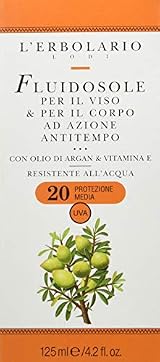 L'Erbolario Sun Fluid SPF 20 Face Body Anti-Age Sunscreen Moisturizing view 2