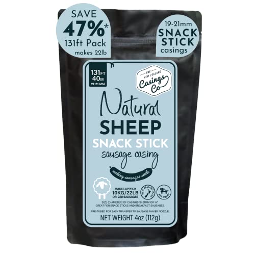 Snack Stick Casings natural LAMB / SHEEP casings for sausage making. 19mm casing. Ideal