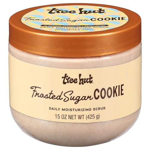 Tree Hut Frosted Sugar Cookie Daily Moisturizing Scrub, Whipped Foamy Exfoliati…