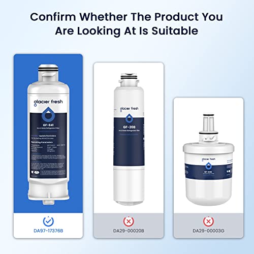 GLACIER FRESH DA9717376B HAFQIN Water Filter Replacement for Samsung