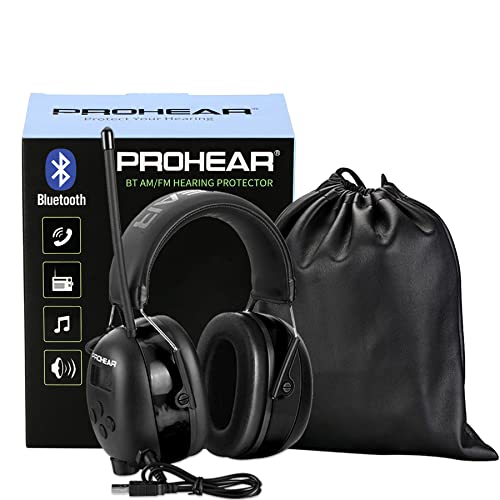 PROHEAR 033 Upgraded 5.1 Bluetooth Hearing Protection AM FM Radio