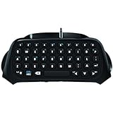 JIMAT Wireless Keypad Compatible for PS4 Keyboard PlayStation Slim Pro Controller ChatPad Input Text Search Chat | Built-in Speaker 3.5mm Jack