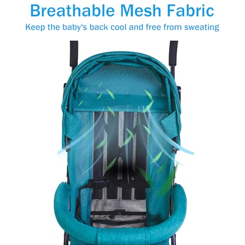 GGEROU Baby Lightweight Stroller,Compact Travel Stroller for Airplane with One-Click Fold - Compact Strollers with Canopy,Foldable Umbrella Stroller for Toddlers,Age 6 Months & Above (Large Canopy)