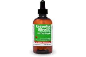 #1 Canadian Made Premium Ionic Silver 100mL ● Ultra Strength 50 ppm 100 Day Supply ● Laboratory Certified ● Works faster than