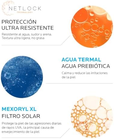 La Roche Posay Spray Invisible, Protector Solar con SPF50+, Apto para Piel Sensible, Previene el Estrés Oxidativo, Resistente al Agua, al Sudor y a la Arena, Fórmula con Agua Termal, Anthelios, 200 ml