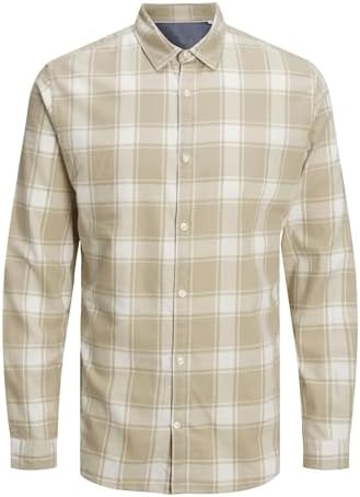 Herren Hemd Jjegingham Twill Shirt L/S Noos, Rot (Brick Red/Slim Fit), M