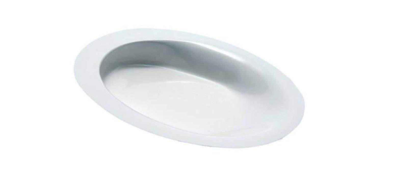 HOMECRAFT Manoy Contoured Plates, Large, High Walled Plate, Scoop Dish with Raised Walls for Users to Scoop Foods onto Utensils, Melamine Plate for Users with Limited Motor Function