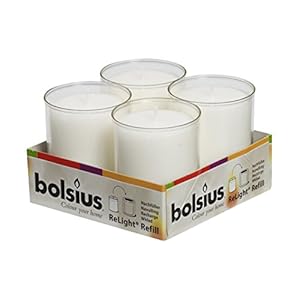 Bolsius BO Relight 4-delige navulling – Wit, N/A