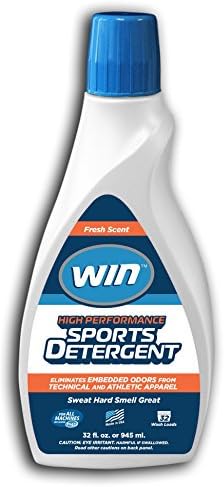 WIN Sports Detergent - Performance Wash for High-Tech Synthetic Sports Fabrics and Athletic Wear (1 32oz Bottle, Blue BACKORDERED)