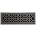 Accord AMFRPWM414 Floor Register with Marquis Design, 4-Inch x 14-Inch(Duct Opening Measurements), Cast Iron Pewter