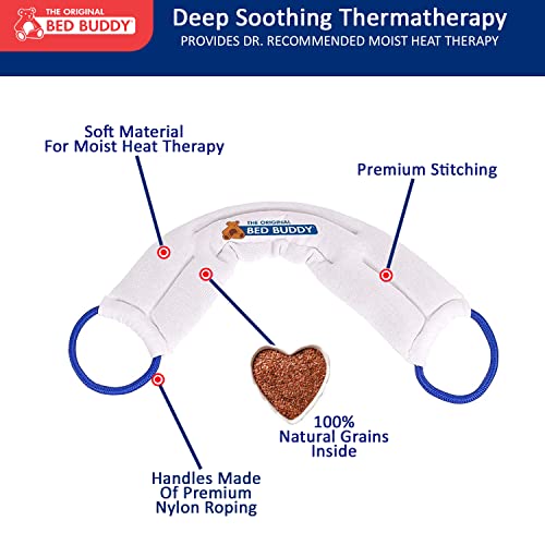 Bed Buddy Neck Heating Pad and Microwave Heating Pad, Heated Neck Wrap - Heating Pad For Neck, Sore Muscles - Microwavable Neck Heating Pad, Heating Pad For Cramps, Neck Warmer