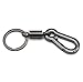 Nuoxinus Classic Retro Style Simple Keychain Strong Carabiner Shape Key Chains Ring Keyring Key Fob Holder for Men Women