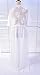 Bestyou Women's Crochet Lace Chiffon Kimono Cover up Dress Swimwear Beachwear (White) Free Size